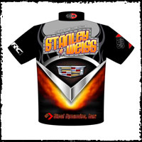 NEW!! John Stanley / Stanley And Weiss Racing PDRA Pro Extreme Cadillac CTS-V Pro Mod Team / Team Shirts Back View