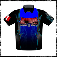 NEW!! Stevens Maximum Performance Outlaw 10.5 Drag Racing Crew / Team Shirts Front View