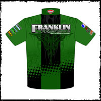 NEW!! Tommy Franklin ADRL Pro Modified Drag Racing Crew Shirts Back View
