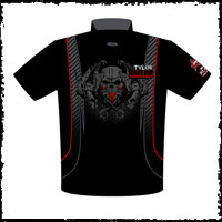 NEW!! Tylor Milller 69 Chevelle Carbon Fiber Pro Modified Racing Team / Crew Shirts Front View