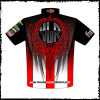 NEW!! Returning Customer Yvonne Lucas Pro Modified Camaro Crew Shirts Back View