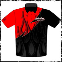 Ed Burnley ADRL Pro Modified Camaro Drag Racing Team / Crew Shirts Front View