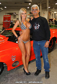 Jessica Barton Car Show Supermodel HOT pose with Team Courtier Racing and Wicked Grafixx Apparel