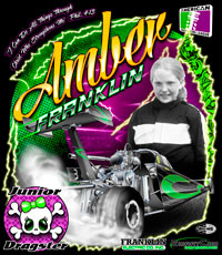 NEW!! Amber Franklin Jr Dragster Drag Racing T Shirts