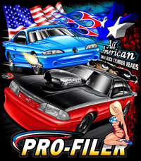 NEW!! Profiler All American Custom Business Racing T Shirts