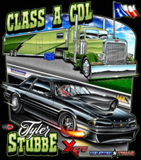 NEW!! Tyler Stubbe X275 Drag Radial Custom Drag Racing T Shirts