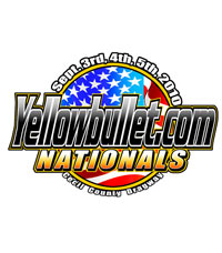 Yellow Bullet Outlaw Drag Racing Event Logo