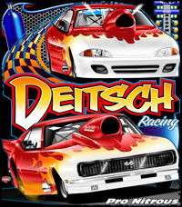 Matt Deitsch Outlaw Nitrous Camaro Pro Mod Drag Racing T Shirt