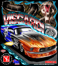 Alex Viscardi Turbocharged Mustang Outlaw Pro Mod Drag Racing T Shirts