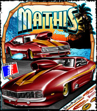 R Mathis Nitrous Camaro Pro Mod Drag Racing T Shirts