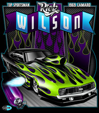 NEW !! Rick Wilson 1969 Top Sportsman Camaro Drag Racing T Shirts