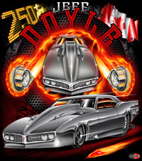 NEW!! Jeff Doyle Pro Boost Pro Modified Turbocharged Firebird Drag Racing Custom T Shirts