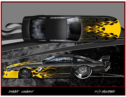 Danny Lowry Pro Extreme Mustang Rendering