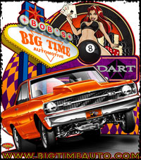 Big Time Automotive Index Drag Racing T Shirts