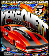 Brad Personett Outlaw Camaro Pro Mod Drag Racing T Shirts