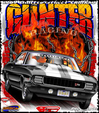 Gunter Racing Outlaw Limited Street Racing T Shirts