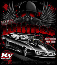 Kirk Wilmes Supercharged Pontiac Firebird Pro Modified Drag Racing T Shirts