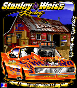 Camp Stanley | Stanley & Weiss Racing ADRL Camaro Pro Mod Drag Racing T Shirts