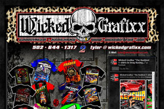 Wicked Grafixx Website Prior To Final Build