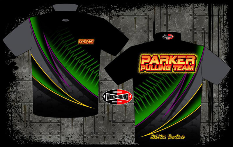 wicked grafixx custom drag racing t shirts and crew / pit shirts for all drag racing truck and tractor pulling