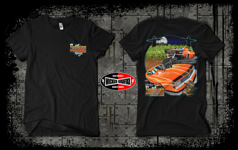 wicked grafixx custom drag racing t shirts and crew / pit shirts for all drag racing truck and tractor pulling