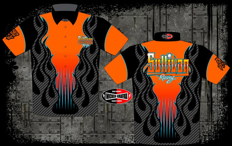 wicked grafixx custom drag racing t shirts and crew / pit shirts for all drag racing truck and tractor pulling