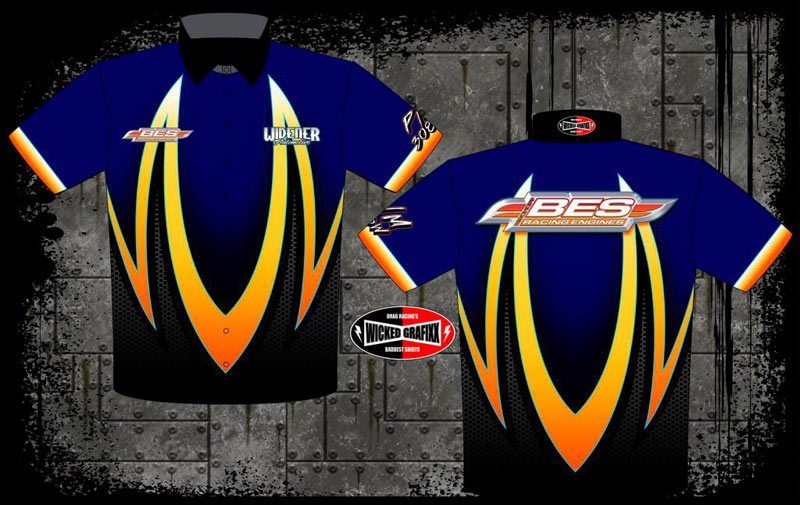 wicked grafixx custom drag racing t shirts and crew / pit shirts for all drag racing truck and tractor pulling