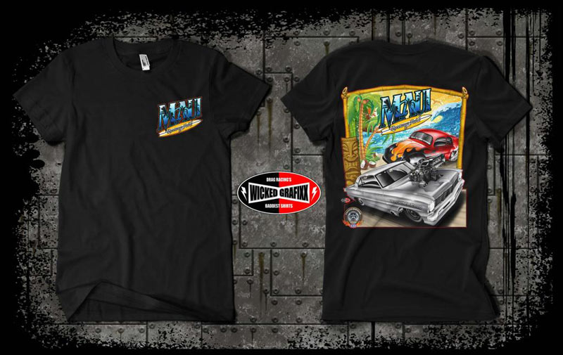 wicked grafixx custom drag racing t shirts and crew / pit shirts for all drag racing truck and tractor pulling